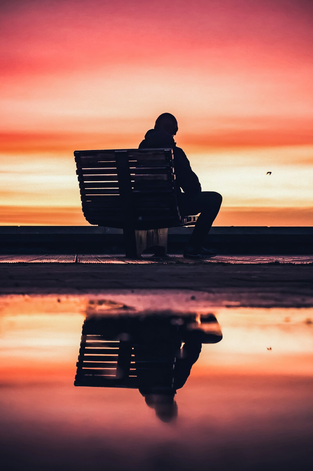 person meditating outdoors