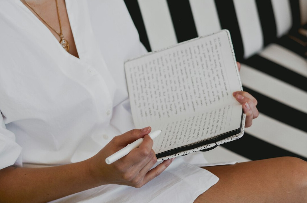 woman journaling